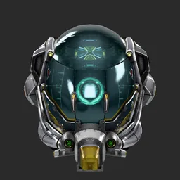 front view of the optimized model, ΔE94 mean 1.01